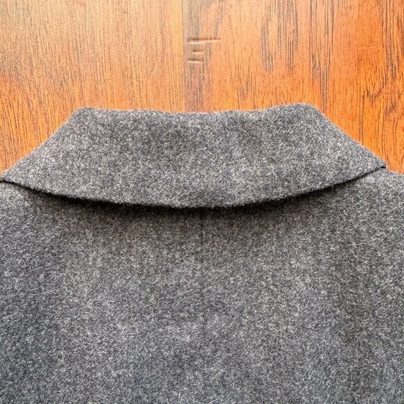 Banana Republic Blazer Women’s Sz 4 Made In Italy Grey Wool Blend Quiet Luxury - Picture 13 of 16